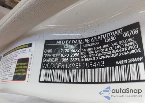 2008 Mercedes-Benz C 300 Luxury 4Matic/Sport 4Matic from USA, damaged, VIN WDDGF81X98F188443